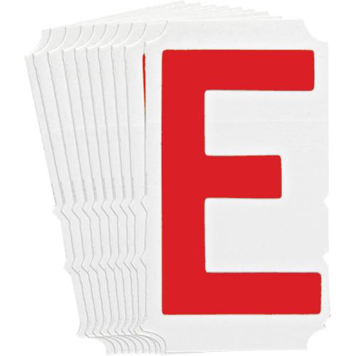 Quick-Align® Individual Gothic Number and Letter Labels - E, Red, 4"