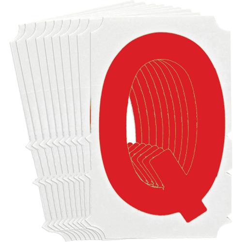 Quick-Align® Individual Gothic Number & Letter Labels - Q, Red, 4"
