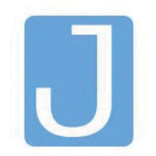 Quick-Align®Individual Gothic Number and Letter Labels - J, White, 4"