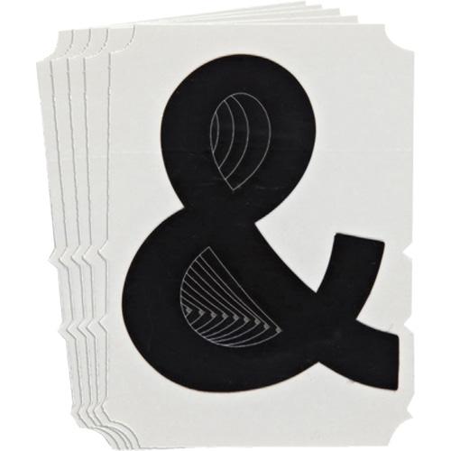 Quick-Align® Individual Gothic Number & Letter Labels - Ampersand (&), Black, 6"