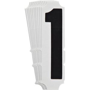 Quick-Align® Individual Gothic Number and Letter Labels - 1, Black, 6"