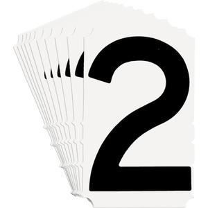 Quick-Align® Individual Gothic Number and Letter Labels - 2, Black, 6"