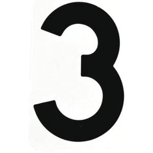 Quick-Align® Individual Gothic Number and Letter Labels - 3, Black, 6"