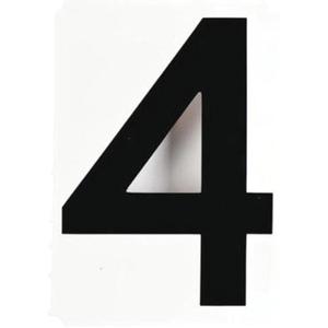 Quick-Align® Individual Gothic Number and Letter Labels - 4, Black, 6"