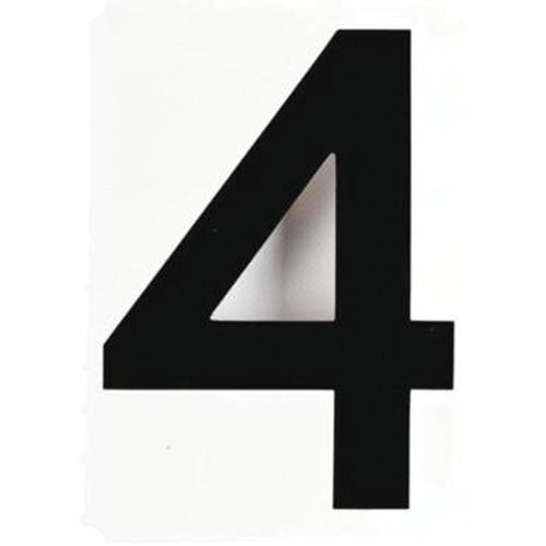 Quick-Align® Individual Gothic Number and Letter Labels - 4, Black, 6"