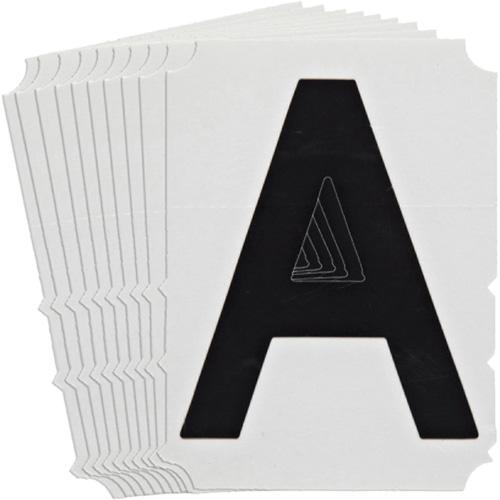 Quick-Align® Individual Gothic Number and Letter Labels - A, Black, 6"