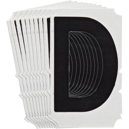 Quick-Align® Individual Gothic Number and Letter Labels - D, Black, 6"