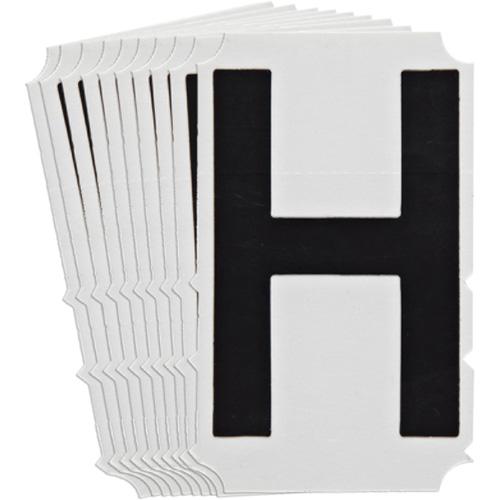 Quick-Align®Individual Gothic Number and Letter Labels - H, Black, 6"