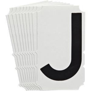 Quick-Align®Individual Gothic Number and Letter Labels - J, Black, 6"