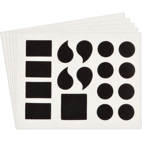 Quick-Align® Individual Gothic Number & Letter Labels - Assorted Punctuation, Black, 6", Package, 10