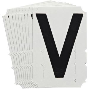 Quick-Align® Individual Gothic Number & Letter Labels - V, Black, 6"