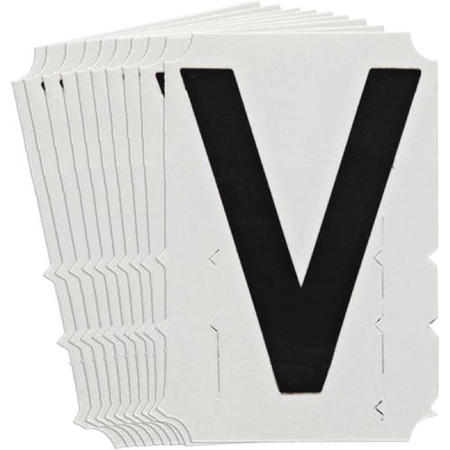 Quick-Align® Individual Gothic Number & Letter Labels - V, Black, 6"