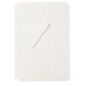 Quick-Align® Individual Gothic Number and Letter Labels - 4, White, 6"