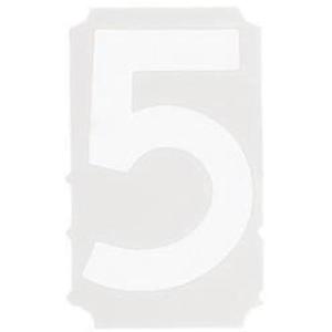 Quick-Align® Individual Gothic Number and Letter Labels - 5, White, 6"