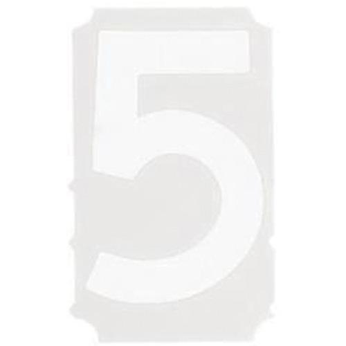 Quick-Align® Individual Gothic Number and Letter Labels - 5, White, 6"