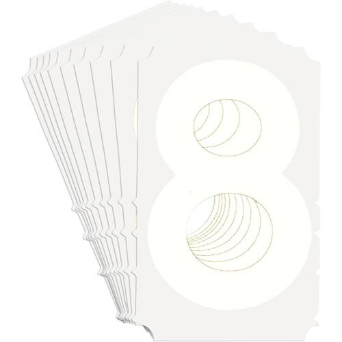 Quick-Align® Individual Gothic Number and Letter Labels - 8, White, 6"