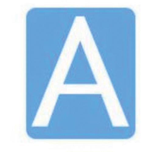 Quick-Align® Individual Gothic Number and Letter Labels - A, White, 6"