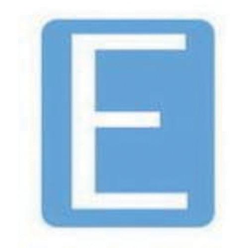 Quick-Align® Individual Gothic Number and Letter Labels - E, White, 6"