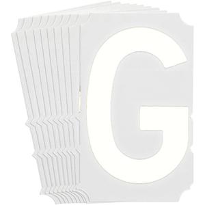 Quick-Align® Individual Gothic Number and Letter Labels - G, White, 6"