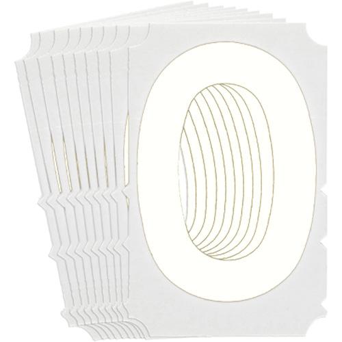 Quick-Align® Individual Gothic Number & Letter Labels - O, White, 6"