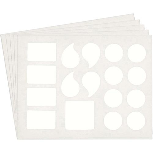 Quick-Align® Individual Gothic Number & Letter Labels - Assorted Punctuation, White, 6", Package, 10