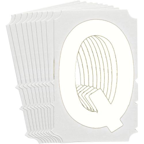 Quick-Align® Individual Gothic Number & Letter Labels - Q, White, 6"