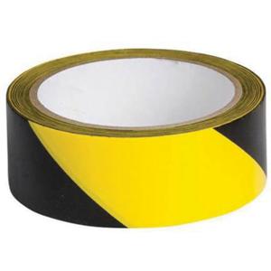 Marking Tape - Black and Yellow, Vinyl, 1.5", 54'