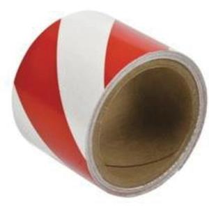 Reflective Marking Tape - Red and White, Acrylic, 3", 15'