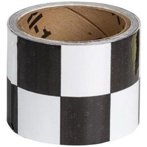 Checkered Marking Tape - Black and White, Vinyl, 3", 54'