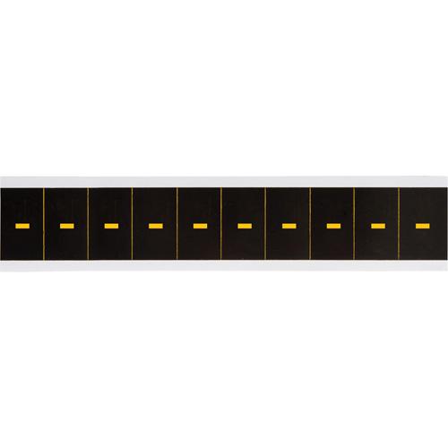 Individual Number & Letter Labels - Dash (-), Yellow on Black, 2", 10