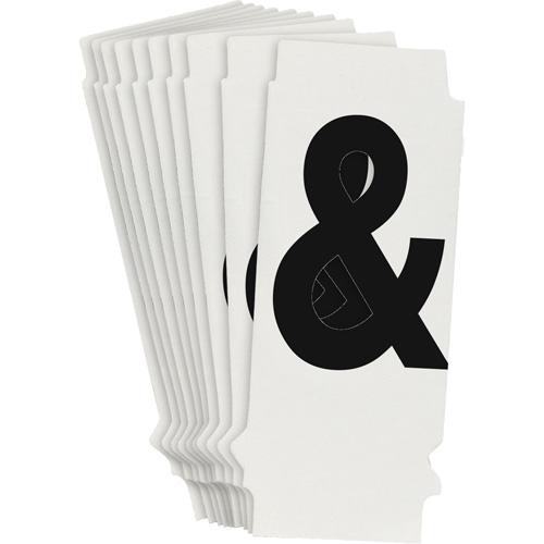 Quick-Align® Individual Number and Letter Labels - Ampersand (&), Black, 1"