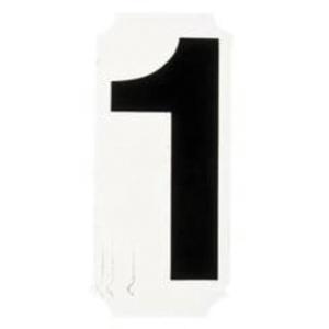 Quick-Align® Individual Number and Letter Labels - 1, Black, 1"