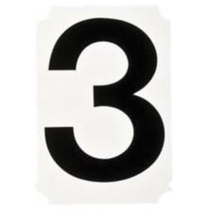 Quick-Align® Individual Number and Letter Labels - 3, Black, 1"