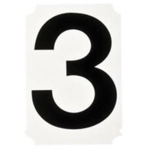 Quick-Align® Individual Number and Letter Labels - 3, Black, 1"
