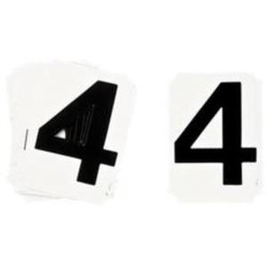 Quick-Align® Individual Number and Letter Labels - 4, Black, 1"