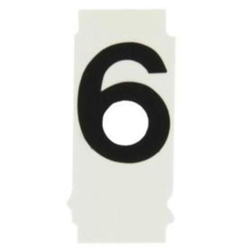 Quick-Align® Individual Number and Letter Labels - 6, Black, 1"