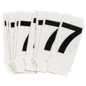 Quick-Align® Individual Number and Letter Labels - 7, Black, 1"