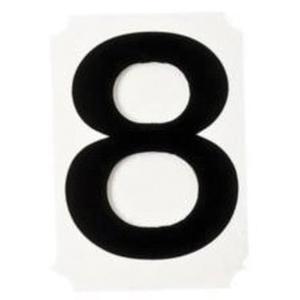 Quick-Align® Individual Number and Letter Labels - 8, Black, 1"