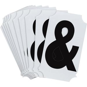 Quick-Align® Individual Number and Letter Labels - Ampersand (&), Black, 2"