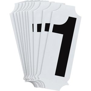 Quick-Align® Individual Number and Letter Labels - 1, Black, 2"