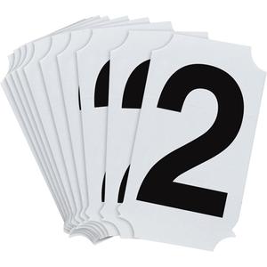 Quick-Align® Individual Number and Letter Labels - 2, Black, 2"