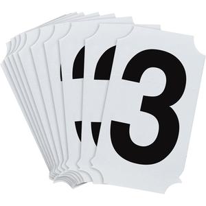 Quick-Align® Individual Number and Letter Labels - 3, Black, 2"
