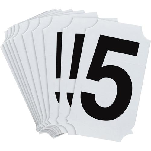 Quick-Align® Individual Number and Letter Labels - 5, Black, 2"