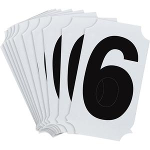 Quick-Align® Individual Number and Letter Labels - 6, Black, 2"
