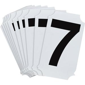 Quick-Align® Individual Number and Letter Labels - 7, Black, 2"