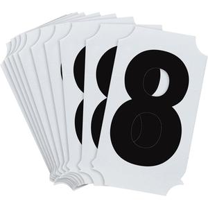 Quick-Align® Individual Number and Letter Labels - 8, Black, 2"