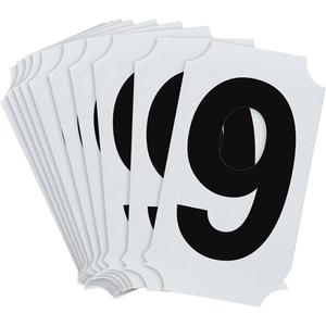 Quick-Align® Individual Number and Letter Labels - 9, Black, 2"