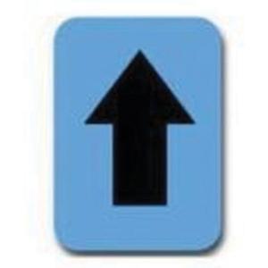 Quick-Align® Individual Number and Letter Labels - Arrow Symbol, Black, 2", Uppercase