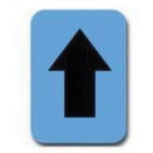 Quick-Align® Individual Number and Letter Labels - Arrow Symbol, Black, 2", Uppercase