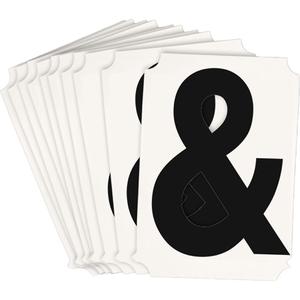 Quick-Align® Individual Number and Letter Labels - Ampersand (&), Black, 3"